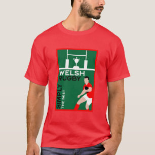 Camiseta Rugby Wales Fan Art