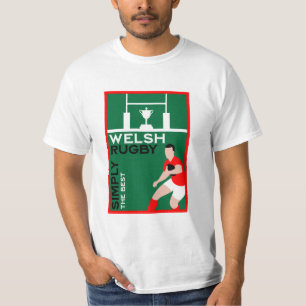 Camiseta Rugby Wales Fan Art