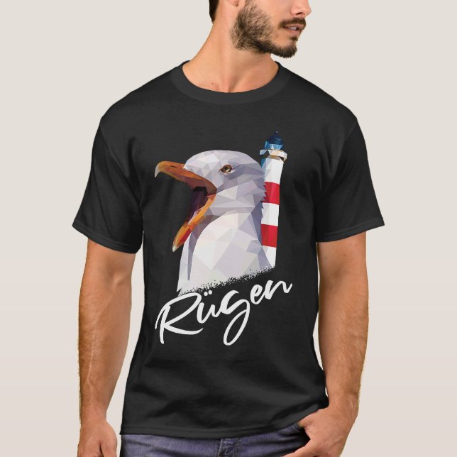 Camiseta Rügen Island Baltic Sea Holiday Seagull Rüganer Li (Frente)
