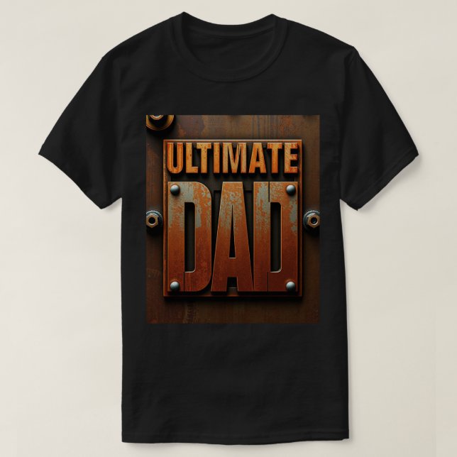 Camiseta Rugged Ultimate Dad Industrial Design (Frente do Design)