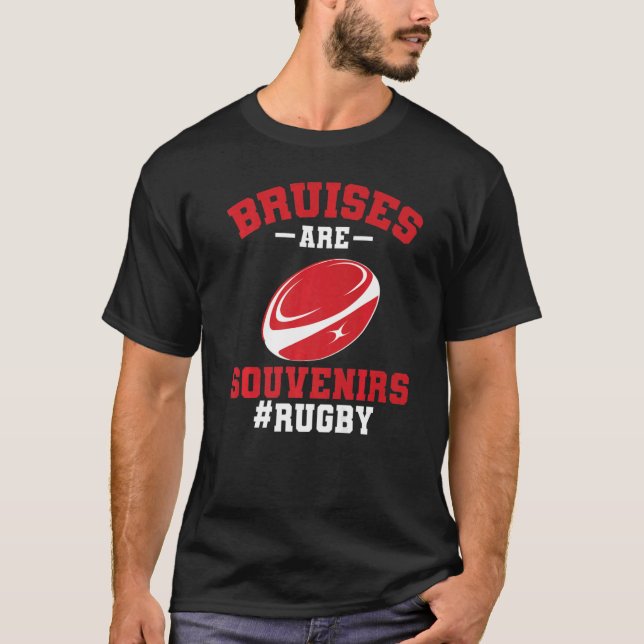 Camiseta Rugger League Rugby Player Bruises São Souvenirs (Frente)