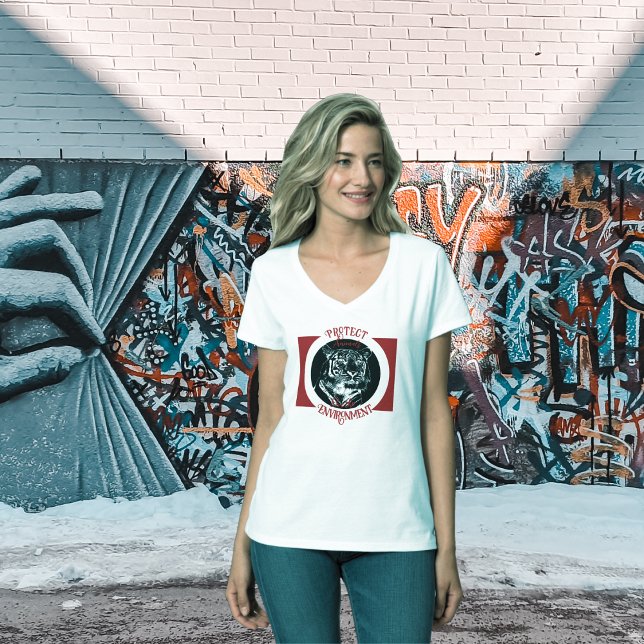 Camiseta Rugido de conservação (Criador carregado)