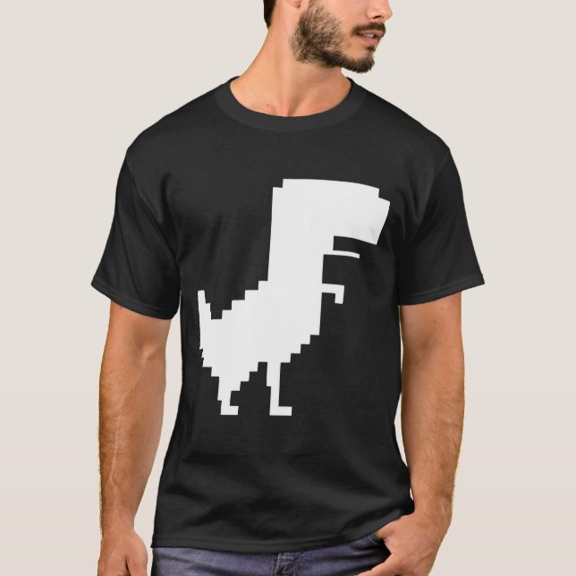 Camiseta Rugido de pixel (Frente)