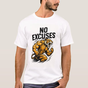 Camiseta rugido de tigre com músculo