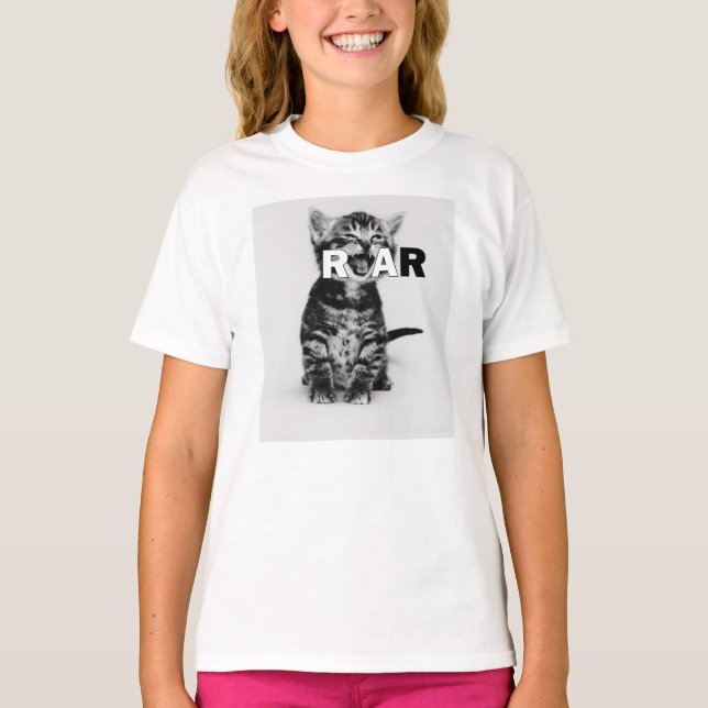 CAMISETA RUGIDO DO GATINHO (Frente)