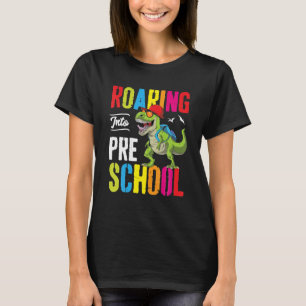 Camiseta Rugindo no Professor de Dinossauro da Pré-Escola C