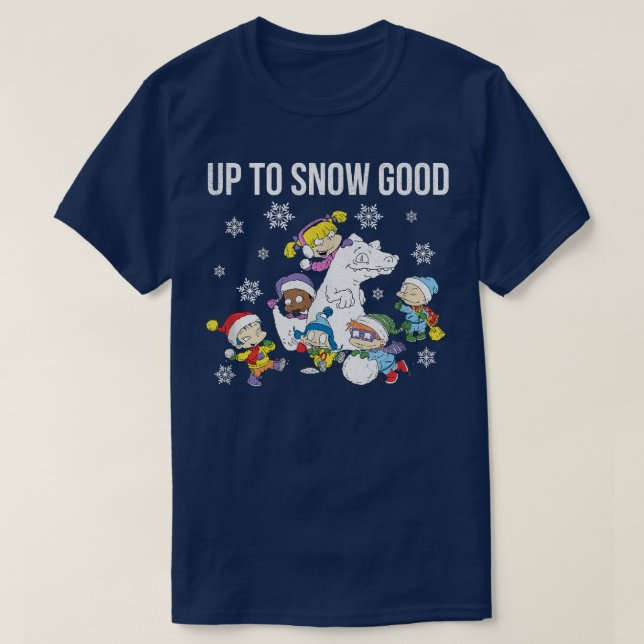 Camiseta Rugrats Christmas Group Up To Snow Good  (Frente do Design)