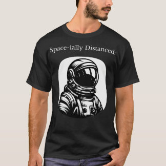 Camiseta Ruído astronauta espacialmente Distanciado