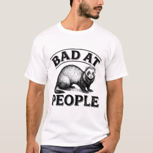 Camiseta Ruim com as Pessoas Esquilo Engraçado Introvertido