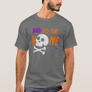 Camiseta Ruim Para O Dia de as Bruxas engraçado Ósseo Do Ha