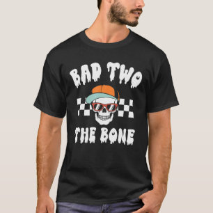 Camiseta Ruim Para O Esqueleto Ósseo Halloween Dois Anivers