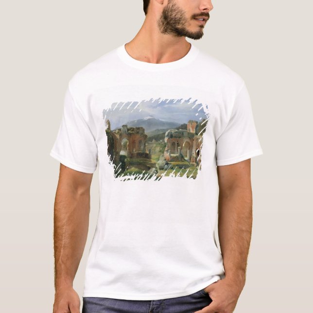 Camiseta Ruínas do teatro em Taormina (Frente)