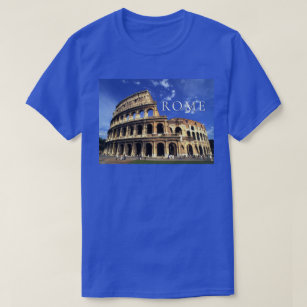 Camiseta Ruínas famosas do Coliseu   Roma Itália