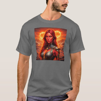 Camiseta Ruiva em um planeta em chamas!