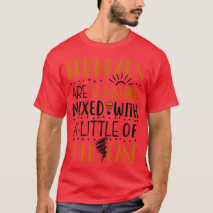 Camiseta Ruivas estão brilhando ao sol misturadas com um po