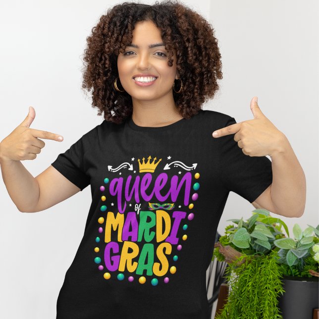 Camiseta Rule the Parade in Style: Queen of Mardi Gras (Criador carregado)