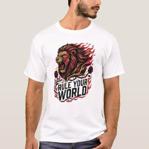 Camiseta RuleYour World Lion – Domine o Desconheci