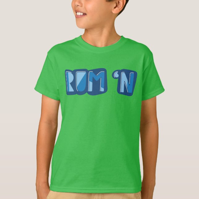 Camiseta Rum 'n, Inglês, Yorkshire Slang Dialect (Frente)