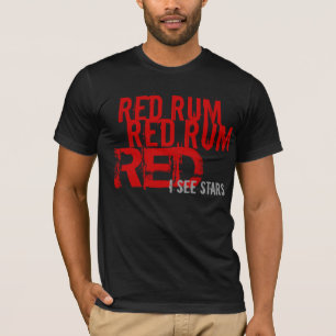 Camiseta rum vermelho (eu ver estrelas)