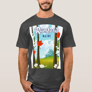 Camiseta Rumford Maine poster de viagens