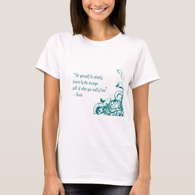 Camiseta Rumi ama citação (Frente)