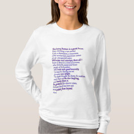 Camiseta Rumi: ser do ser humano é uma residencial
