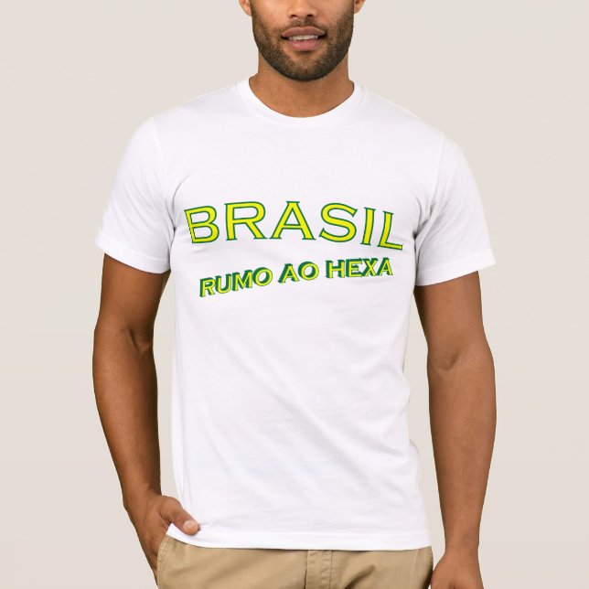 Camiseta Rumo ao de Brasil hexa (Frente)
