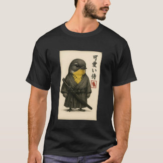 Camiseta Rumped Warbler Samurai Ink Art Sumi-e Style Novelt