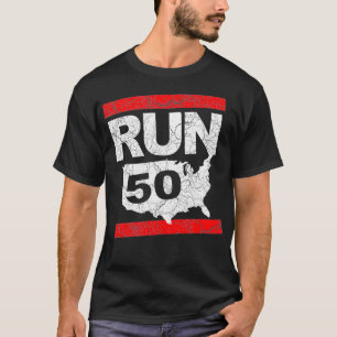 Camiseta RUN 262 50 States Marathon Run Des Inspirados