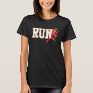 Camiseta RUN cross crountry track correndo para garotas