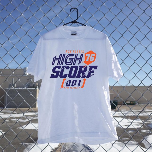 Camiseta Run Faster High score (Criador carregado)