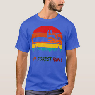 Camiseta Run Forest Run Funny Gift For Lumberjacks Classic 