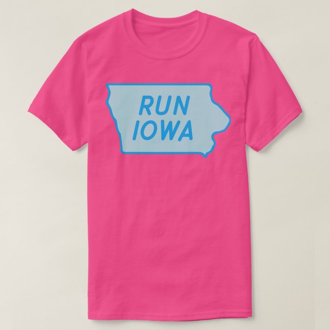 Camiseta Run Iowa (Frente do Design)