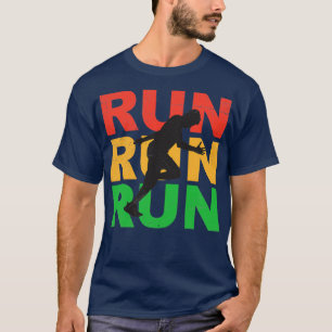 Camiseta Run Run Run Marathon Jogger Runner Idea