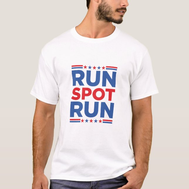 Camiseta Run Spot Run, Debate Presidencial 2024 Kamala (Frente)