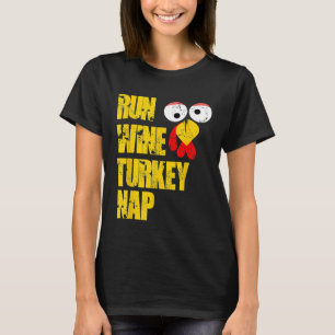 Camiseta Run Wine Turquia Nap trot graças a homens jantes d