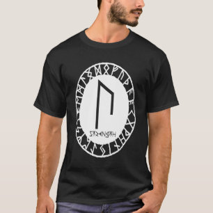 Camiseta Runa Nórdica Força URUZ Símbolo Rúnico Vikingue Ce