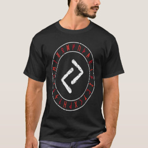 Camiseta Runa Viquingue Jera Círculo Rúnico Mitologia Nórdi