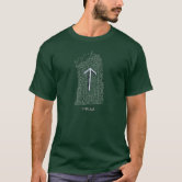 Camiseta Rune de Tiwaz, deus de justiça no runestone do