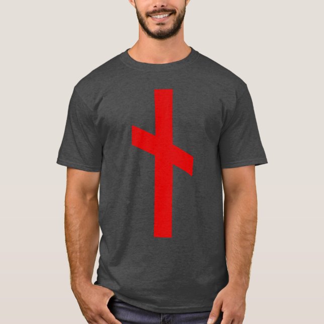 Camiseta Rune Nauthiz (vermelho) (Frente)
