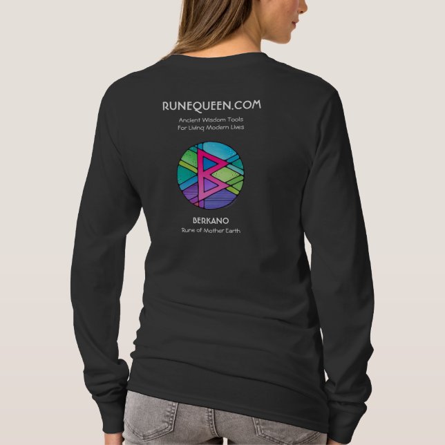 Camiseta RuneQueen Berkano - Mãe Terra - manga longa  (Verso)