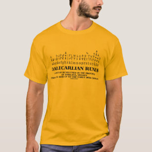 Camiseta Runes de Dalecarlian ajustados dos Runes na suecia