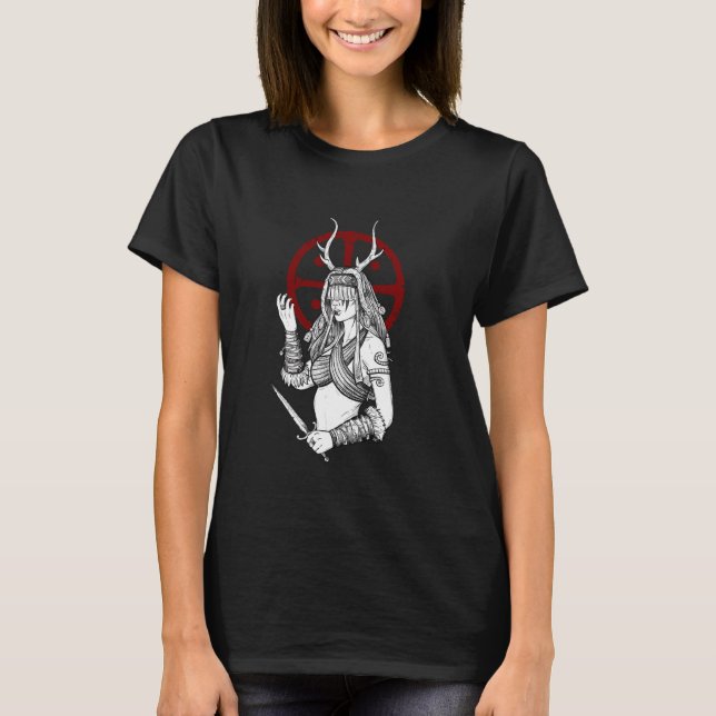 Camiseta Runes Heilung Shaman Shirt for Viking (Frente)