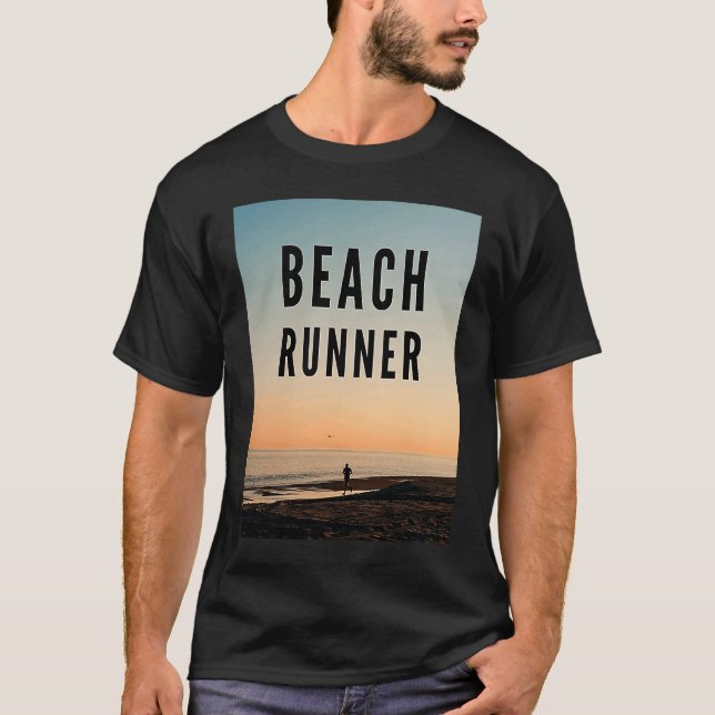 Camiseta Runner Beach Running on the Beach (Frente)