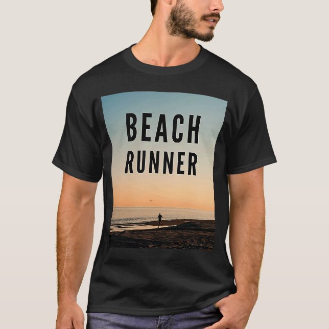 Camiseta Runner Beach Running on the Beach (Frente)