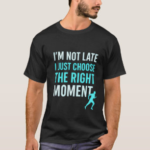 Camiseta Runner de momento certo - T-Shirt de citação motiv