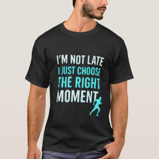 Camiseta Runner de momento certo - T-Shirt de citação motiv