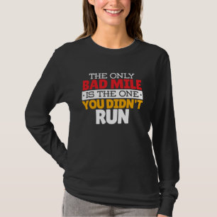 Camiseta Runner - Engraçado Mile Executando Cotação