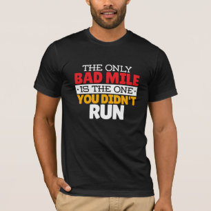Camiseta Runner - Engraçado Mile Executando Cotação