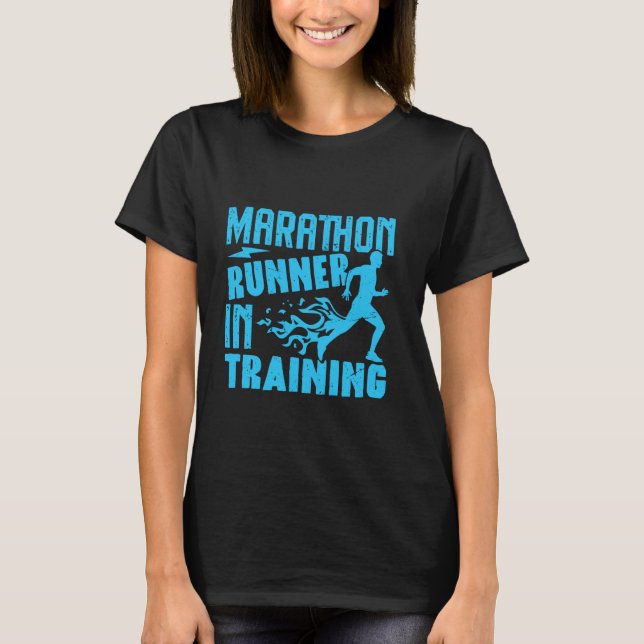 Camiseta Runner MARATHON RUNNER IN TRAINING Funny Marathon  (Frente)